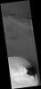 PIA09573: Frost Patch and Dunes in a Northern Hemisphere Crater