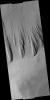 PIA09613: Yardangs within a Large Crater