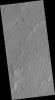 PIA09618: Dusty Lava Flows on Ascreaus Mons