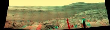 PIA10215: Spirit's West Valley Panorama (Anaglyph)