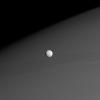 PIA10540: Mimas Before Saturn