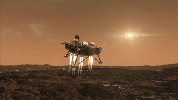 PIA10666: Phoenix Eases Down to Mars (Artist's Concept)