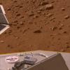 PIA10699: American Flag and Mini-DVD Attached to Deck of Phoenix