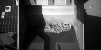 PIA10982: Soil Still in Scoop After Sample-Delivery Attempt