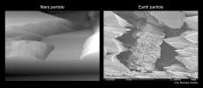 PIA11206: Mars Particle and Terrestrial Soil, Compared Microscopically
