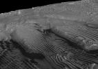 PIA11442: Periodic Layering in Martian Sedimentary Rocks, Oblique View
