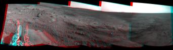 PIA11971: Spirit's View Beside 'Home Plate' on Sol 1823 (Stereo)