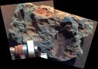 PIA12193: 'Block Island' Meteorite on Mars, Sol 1961 (False Color)