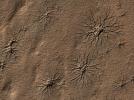 PIA12249: Radial Channels Carved by Dry Ice