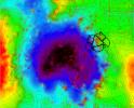 PIA12353: Adjusted Local Topography Map of Spirit's Surroundings