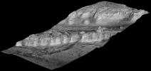 PIA12507: Perspective View of Layered Mound in Gale Crater, Mars