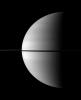PIA12617: Mimas' Stretched Shadow