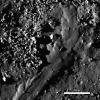 PIA12949: Out of the Shadows: Impact Melt Flow at Byrgius A Crater