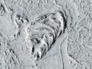 PIA13484: Flow Obstructions and Wakes Southeast of Elysium Planitia
