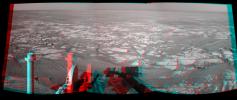 PIA13587: Opportunity's Eastward View After Sol 2401 Drive (Stereo)