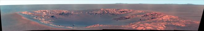 PIA13594: 'Intrepid' Crater on Mars (False Color)