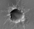 PIA13706: Orbital Observations of Crater on Mars Rover's Route