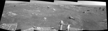PIA13707: Opportunity's View of Santa Maria Crater, Sol 2450