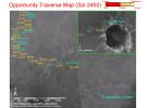 PIA13731: Opportunity Traverse Map, Sol 2450