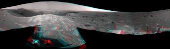 PIA13751: 'Santa Maria' Crater in 360-Degree View, Sol 2451 (Stereo)