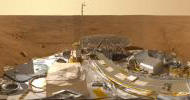 PIA13804: Mars Panorama of Phoenix Landing Site and Lander Deck