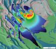 PIA13986: Thickness Map of Buried Carbon-Dioxide Deposit
