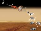 PIA14262: Vehicle for Lofting a Sample Approaches Mars (Labeled Artist's Concept)