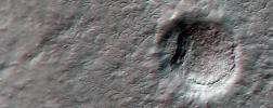 PIA14460: Erosion Features near the South Pole of Mars (Anaglyph)