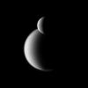 PIA14595: Rhea Before Titan