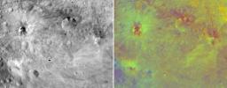 PIA14677: False-Color Image of Vesta's Equatorial Region