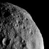 PIA14678: Up and Down in Vesta's Cratered Terrain