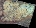 PIA14752: 'Chester Lake' Bedrock on Rim of Endeavour Crater (False Color)