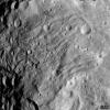 PIA14787: Wrinkled Terrain at Vesta's South Pole