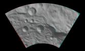 PIA14797: Anaglyph Image of Vesta's Southeastern Latitudes