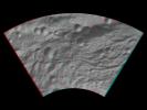 PIA14826: Anaglyph Image of Vesta's Southwestern Latitudes
