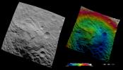 PIA15012: Topography of Vesta's South Polar Region II