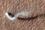 PIA15116: The Serpent Dust Devil of Mars