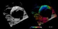 PIA15186: Topography and Albedo Image of Bellicia Crater
