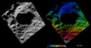 PIA15188: Topography and Albedo Image of Domitia Crater