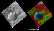 PIA15194: Topography and Albedo Image of Numisia Crater