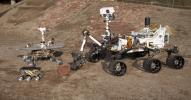 PIA15278: Three Generations of Rovers in Mars Yard