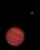 PIA16033: Artist's View of a Super-Jupiter around a Brown Dwarf (2M1207)