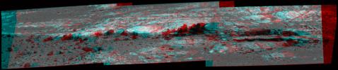 PIA16126: Opportunity Eyes Rock Fins on Cape York, Sol 3058 (Stereo)
