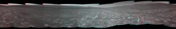 PIA16222: 'Matijevic Hill' on Rim of Mars' Endeavour Crater, Stereo View