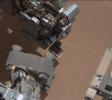 PIA16225: View of Curiosity's First Scoop Also Shows Bright Object