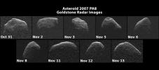 PIA16474: Nine Radar Images of Asteroid PA8