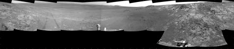 PIA16558: Opportunity's Surroundings on Sol 3105, on 'Matijevic Hill'