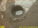 PIA16761: Close-Up After Preparatory Test of Drilling on Mars