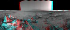 PIA16847: Mars Stereo View from "John Klein" to Mount Sharp (Raw)
