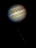 PIA17007: Comet Shoemaker-Levy 9 Approaching Jupiter in 1994